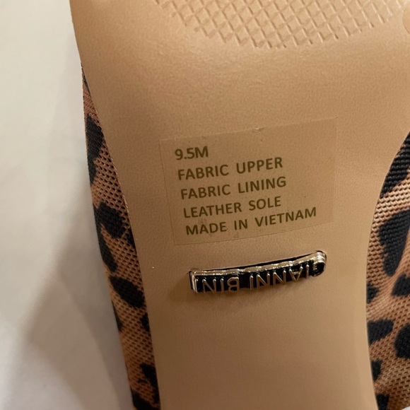 GIANNI BINI chunky heel shoes cheetah print Women’s Size 9.5M - Picture 8 of 8